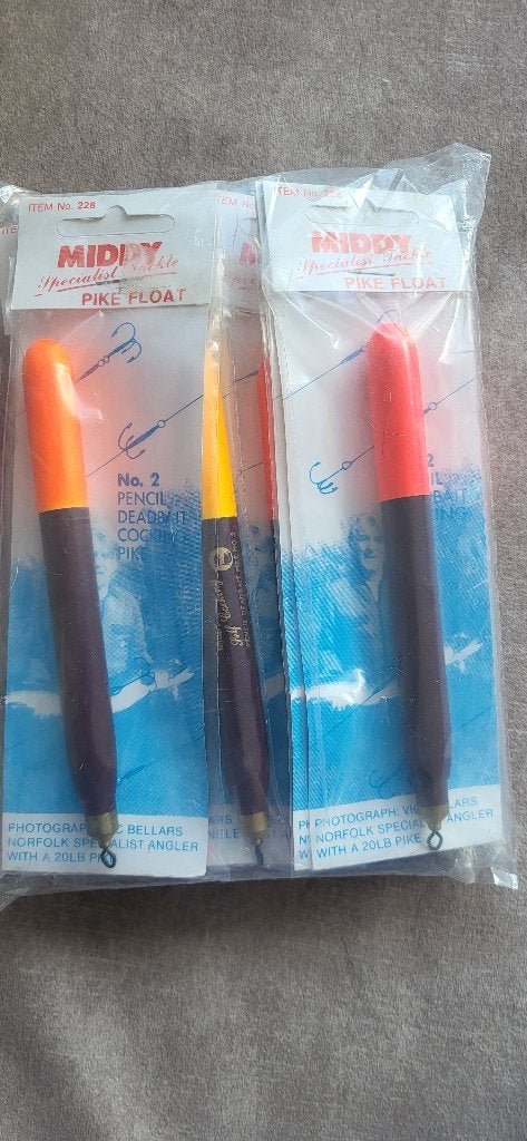 10x nieuwe Middy doodaas dobbers 6 gram, Ophalen of Verzenden, Nieuw, Dobber of Lood