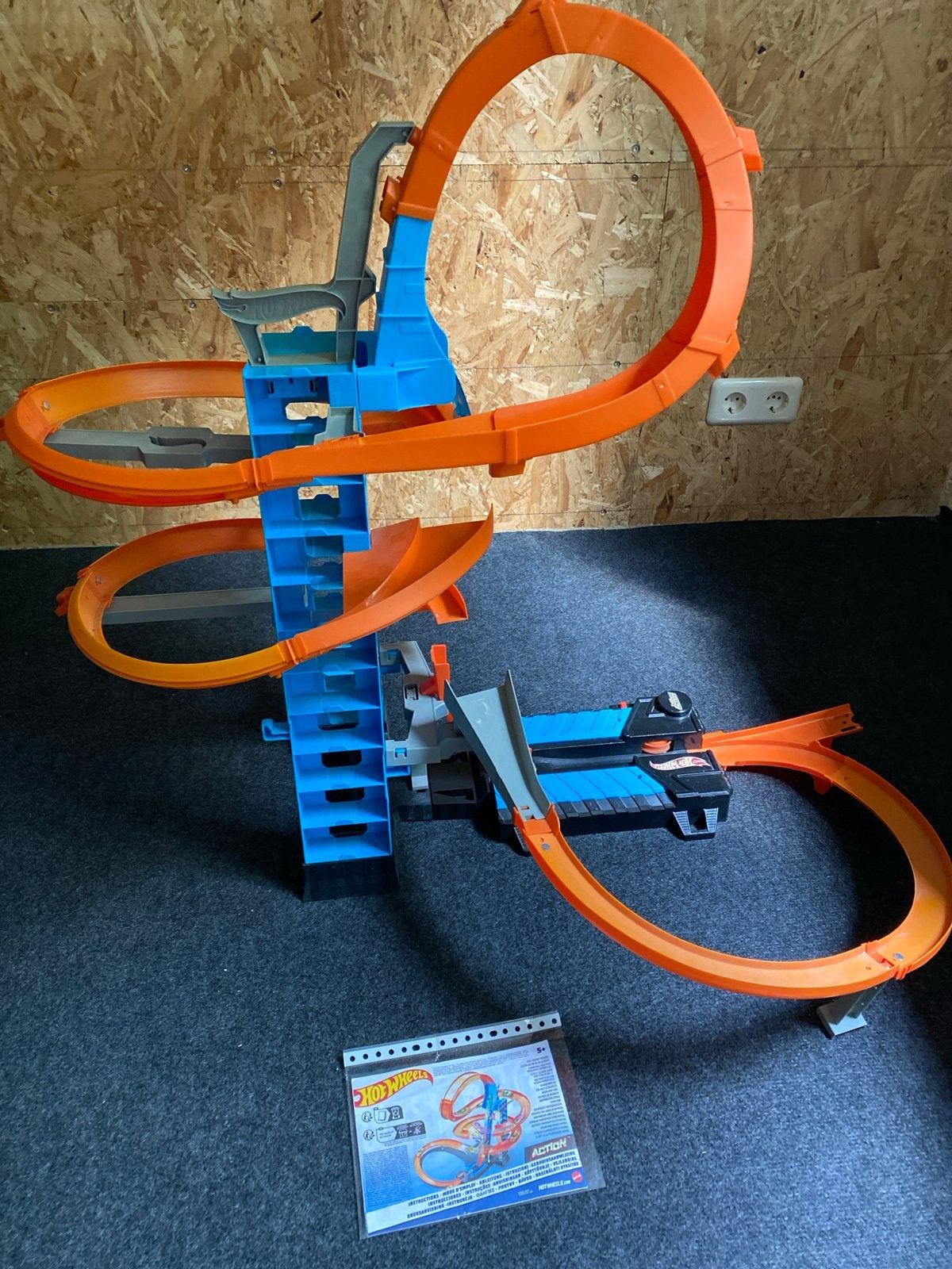 Hot Wheels Racebaan met Looping en Elektrische Aandrijving, Ophalen, Hot Wheels, Met looping, Elektrisch