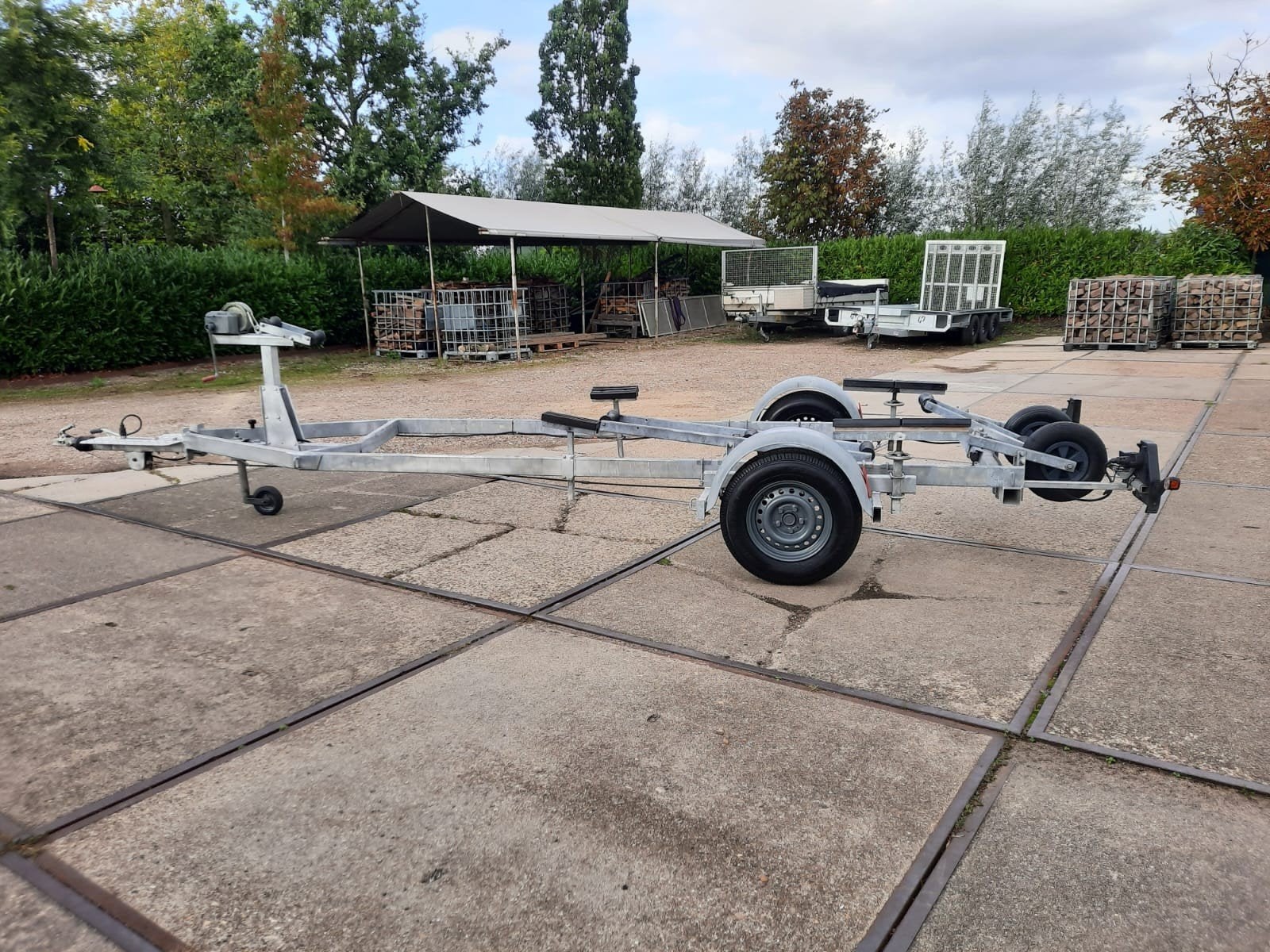 Boottrailer 7m, Watersport en Boten, Ophalen, Zo goed als nieuw, Minder dan 6 meter