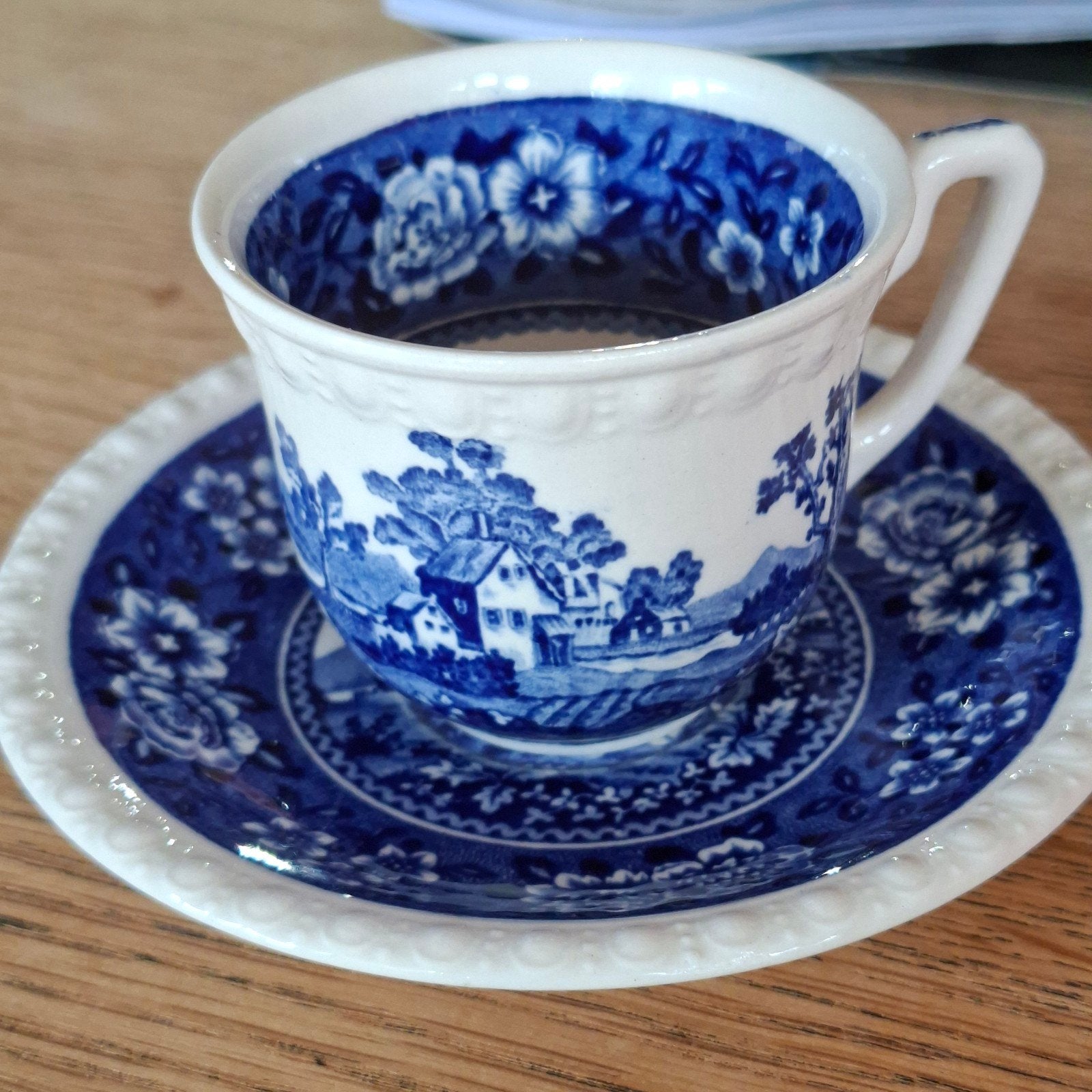 Villeroy & Boch Rusticana kop en schotel, Antiek en Kunst, Antiek | Servies los, Ophalen of Verzenden