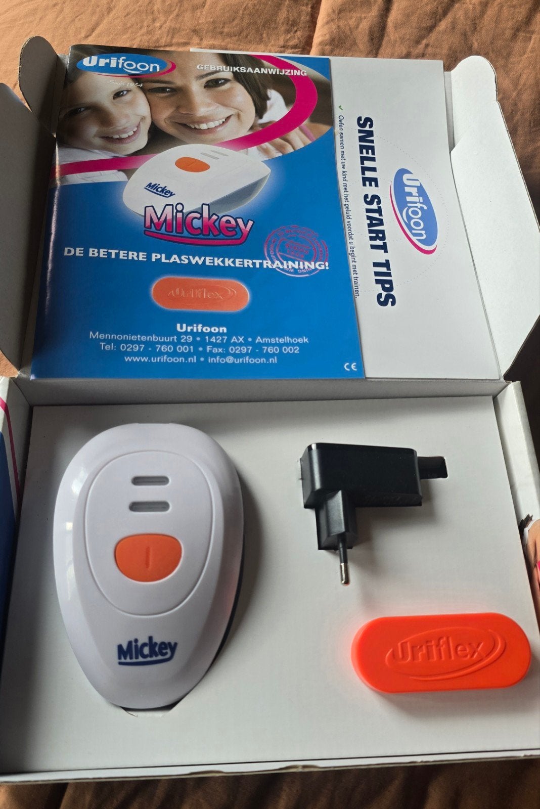 Urifoon Mickey Plaswekker Uriflex complete set met broekjes, Ophalen of Verzenden, Zo goed als nieuw