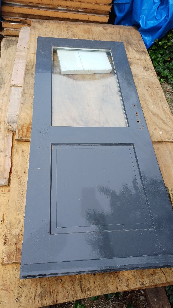buitendeur 830 x 2010, Doe-het-zelf en Verbouw, Ophalen, 80 tot 100 cm, 200 tot 215 cm, Glas