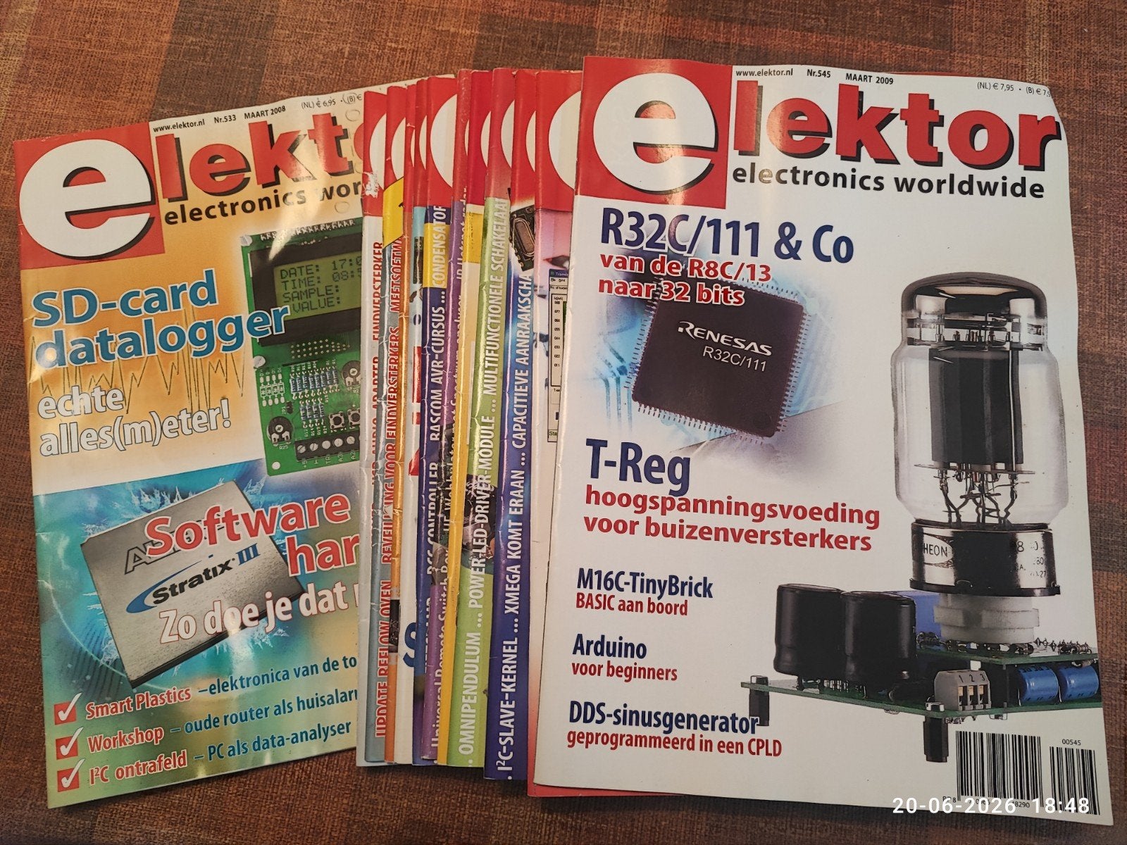 Elektor Tijdschriften #533 (mrt. 2008) t/m #545 (mrt. 2009), Ophalen of Verzenden