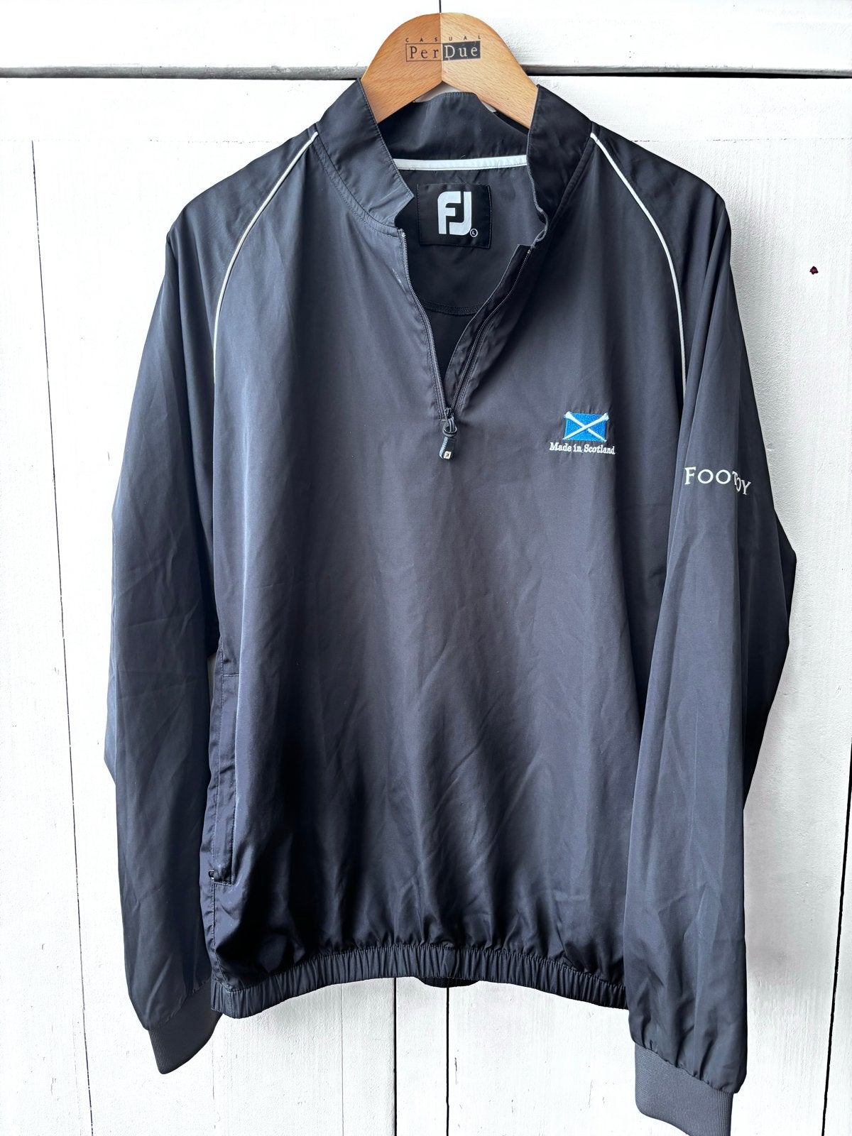 FootJoy Golf Windjack/Anorak Zwart Maat L, Maat 52/54 (L), Zwart, Ophalen of Verzenden, Gedragen