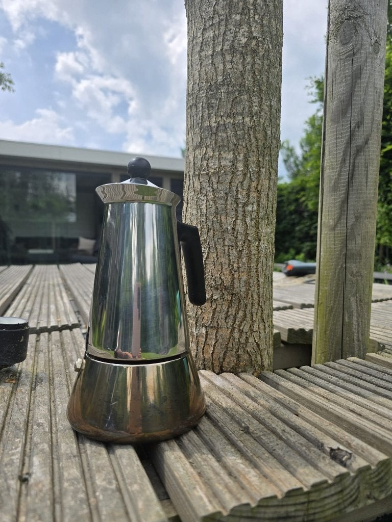 Mooie percolator voor inductie (en gas), Gebruikt, Overige modellen, Gemalen koffie, Ophalen of Verzenden
