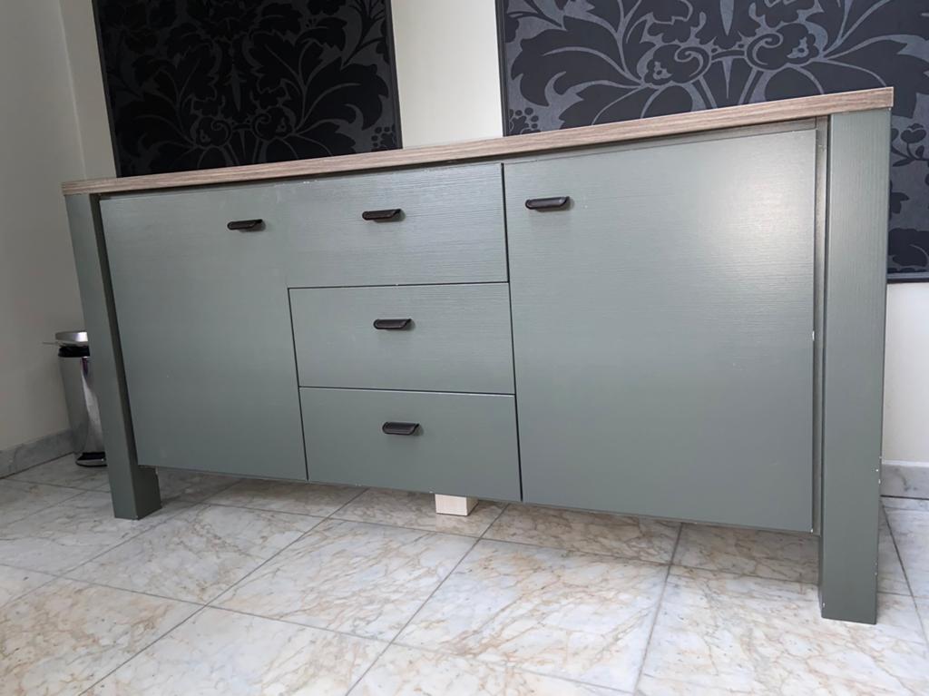 Kast groen, Ophalen, 25 tot 50 cm
