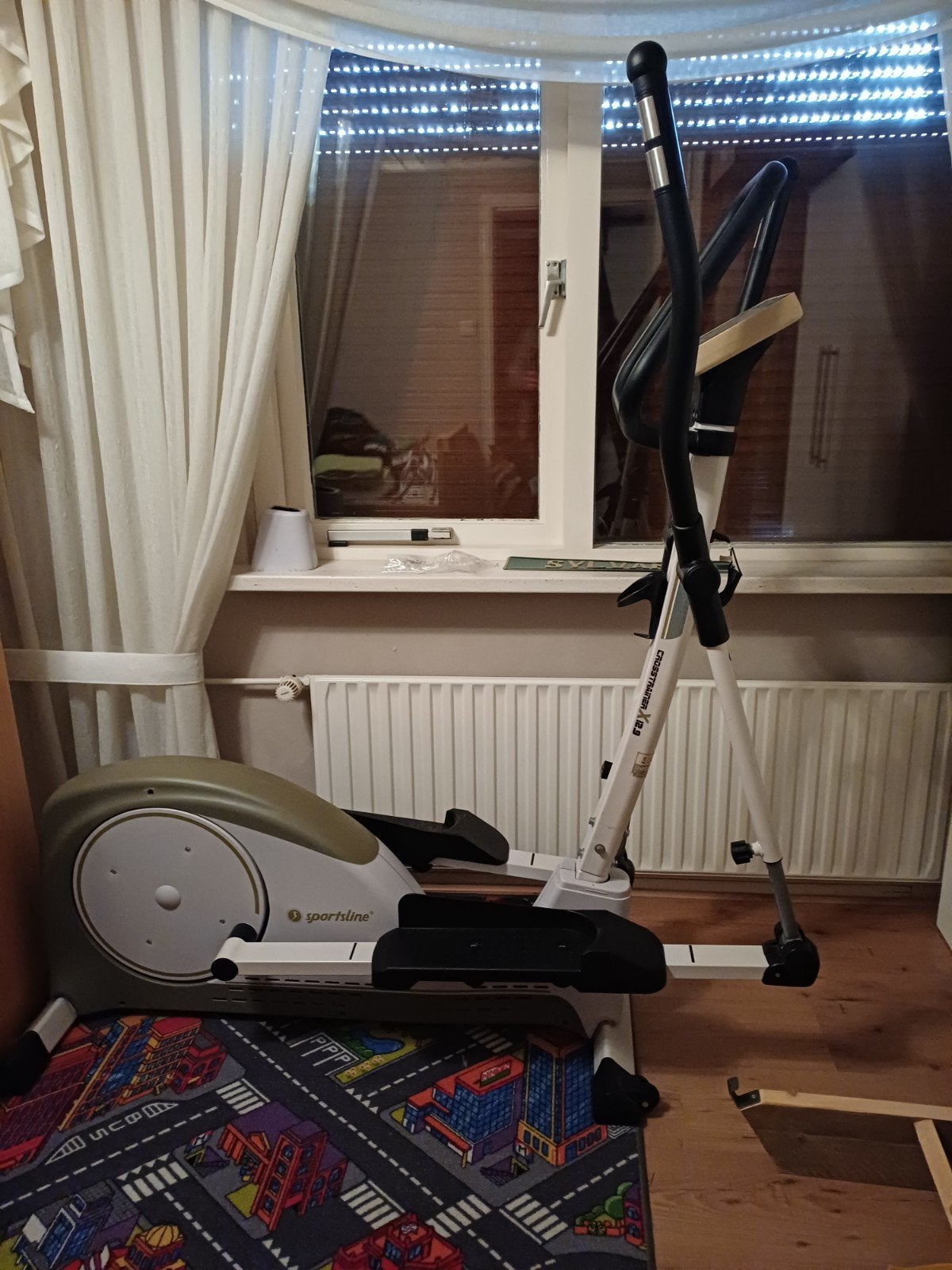 Crosstrainer met computer sportsline, Overige materialen, Gebruikt, Ophalen of Verzenden, Crosstrainer