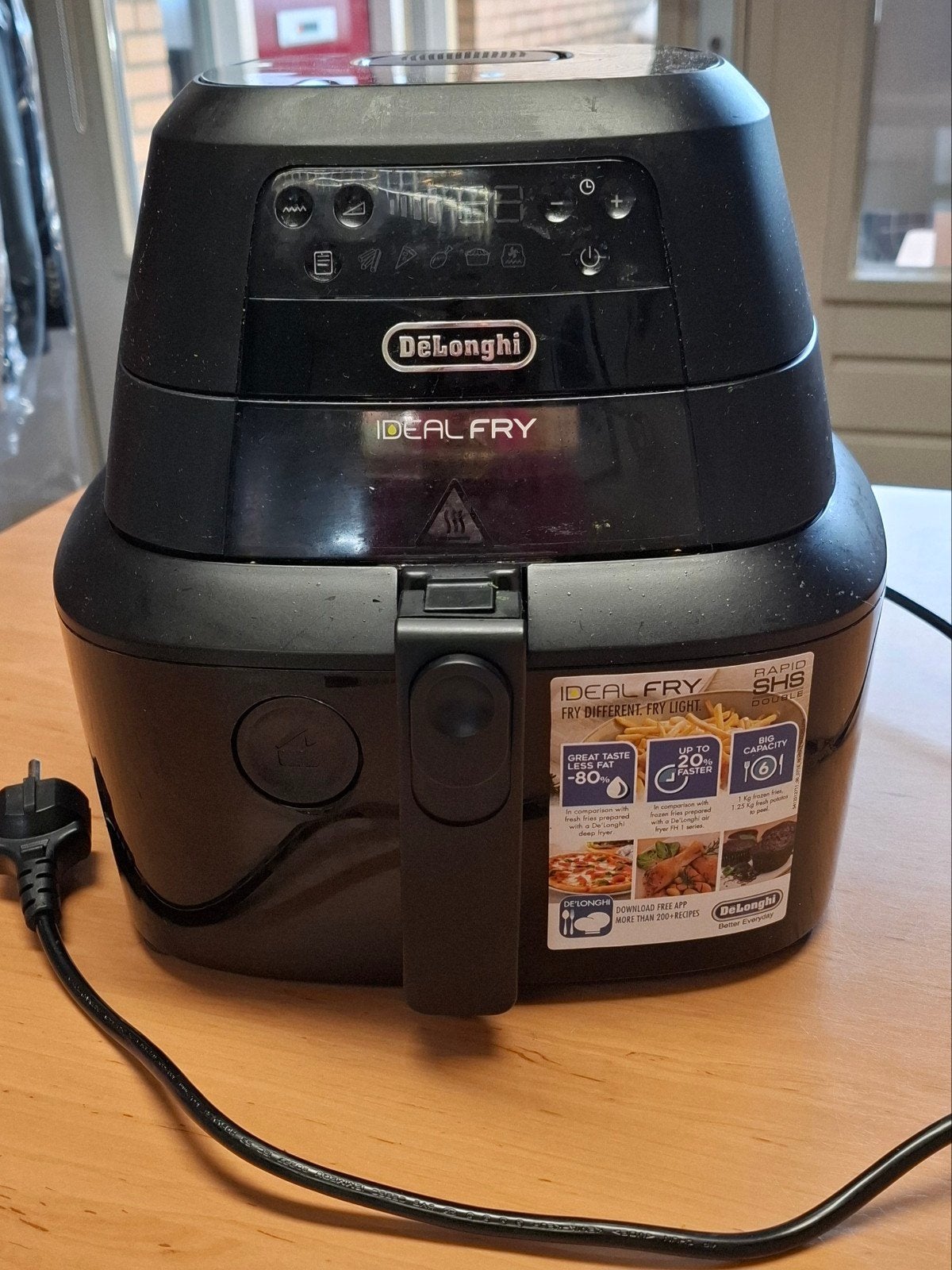 De'Longhi Ideal Fry Airfryer - gebruikt, Ophalen of Verzenden, Zo goed als nieuw, Airfryer, 1000 t/m 1499 gram