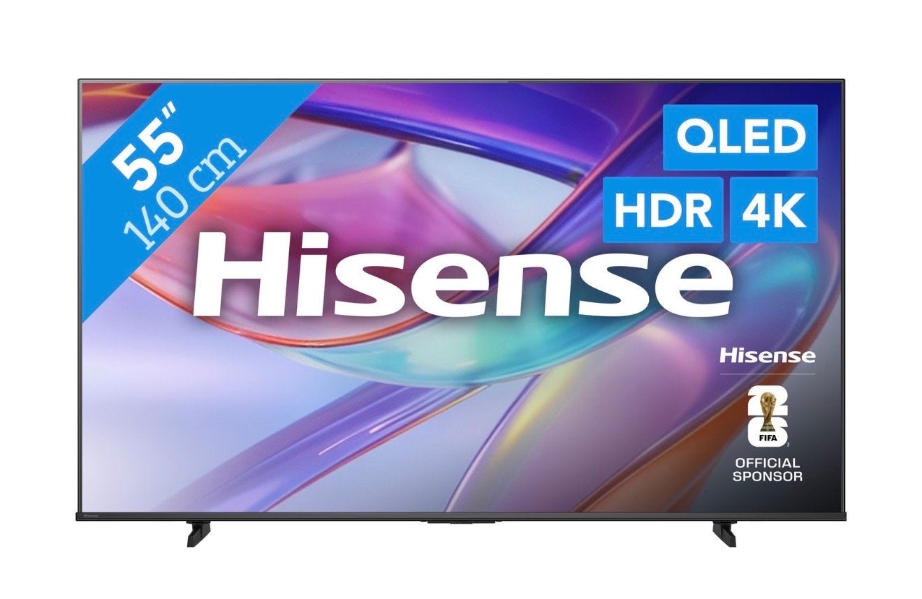 Hisense 55 inch 4K QLED Smart TV, Ophalen, QLED, 100 cm of meer, 4k (UHD)