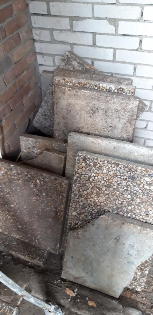 Gratis restant grindtegels, Tuin en Terras, Grind, Keien en Split, Ophalen, Gebruikt