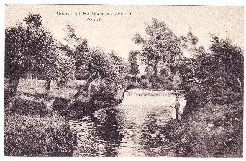Houthem bij Valkenburg - Waterval, Verzamelen, Ansichtkaarten | Nederland, Verzenden, Voor 1920, Ongelopen, Limburg