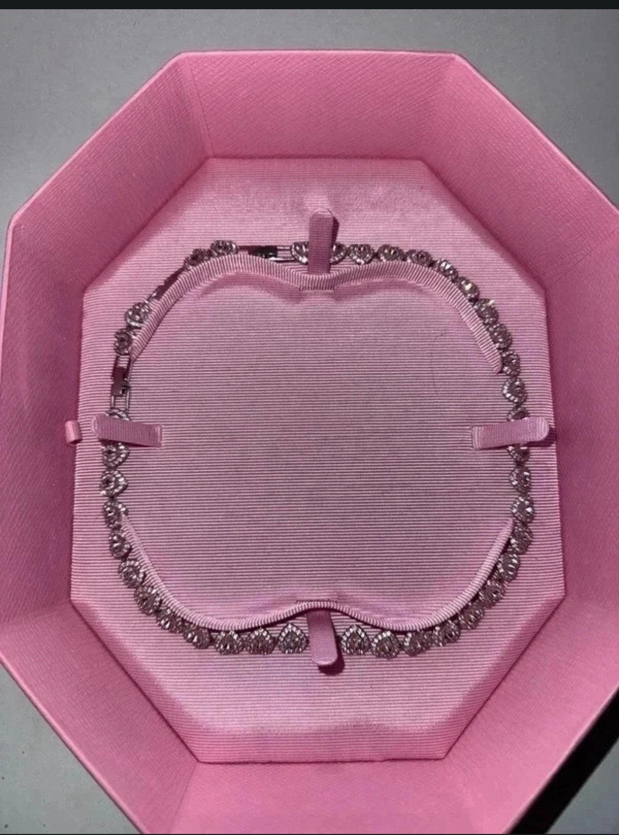 ariana grande swarovski necklace, Ophalen of Verzenden, Nieuw, Zilver
