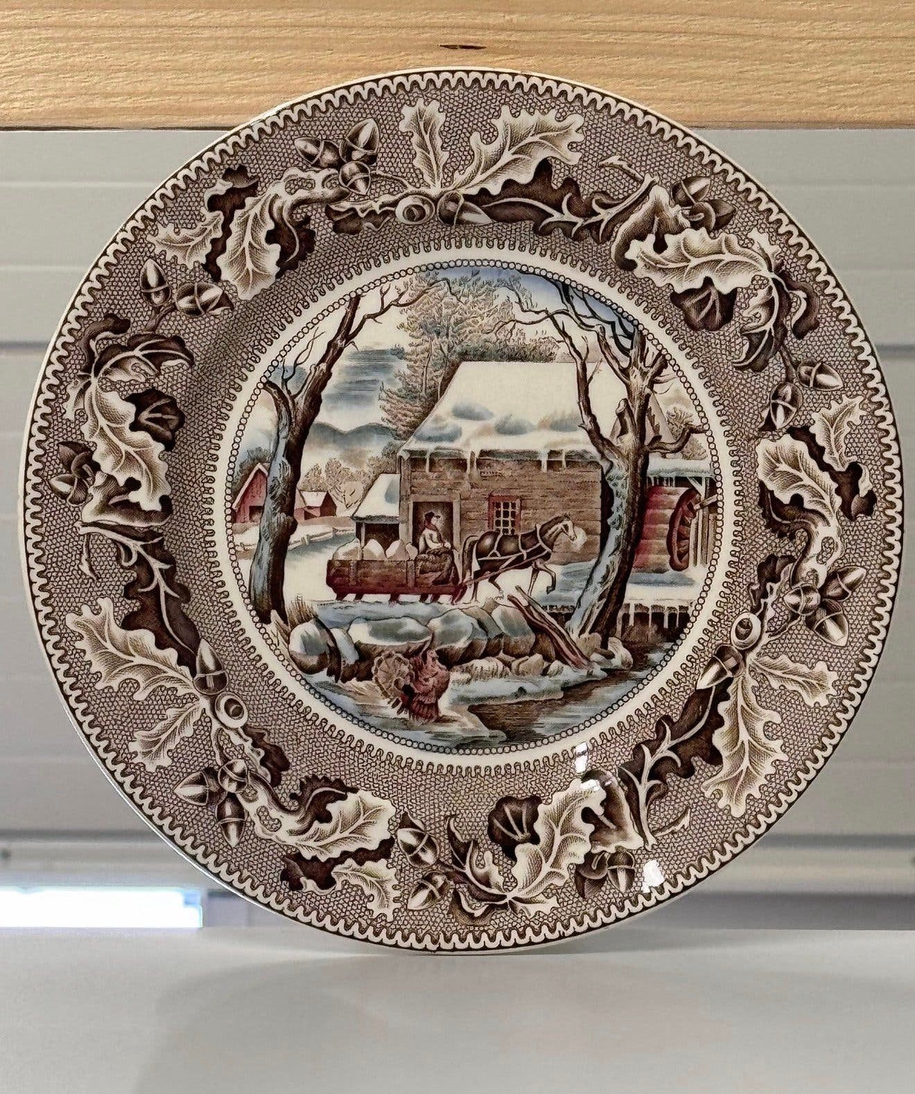Johnson Brothers Historic America Thanksgiving FROZEN Bord, Ophalen of Verzenden