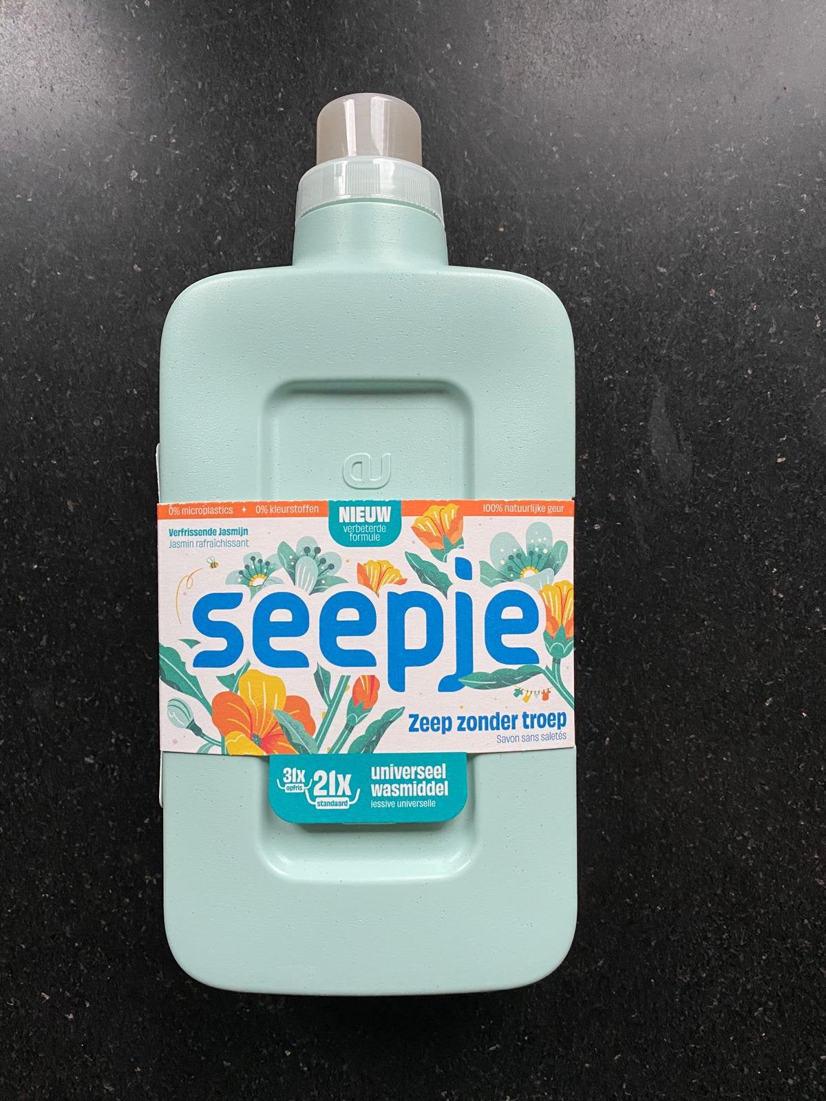 NIEUW Seepje universeel wasmiddel 945 ml Jasmijn, Ophalen of Verzenden, Schoonmaakmiddel