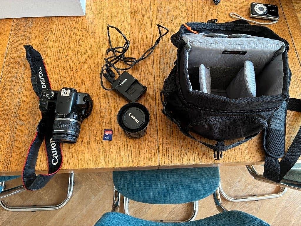 Canon EOS 450D + extra lens, Audio, Tv en Foto, Fotocamera's Digitaal, Ophalen, Gebruikt, Spiegelreflex, Canon