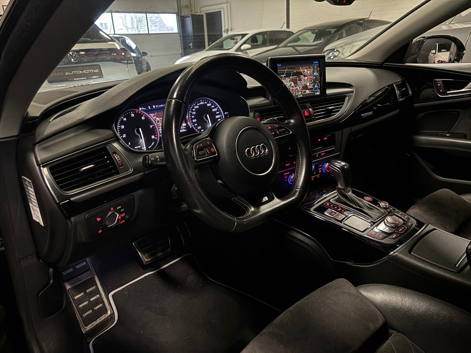 Audi A7 Sportback 4.0 TFSI S7 quattro Pro Line Plus Luchtver, Auto's, Audi, Gebruikt, 4 stoelen, Zwart, Bedrijf