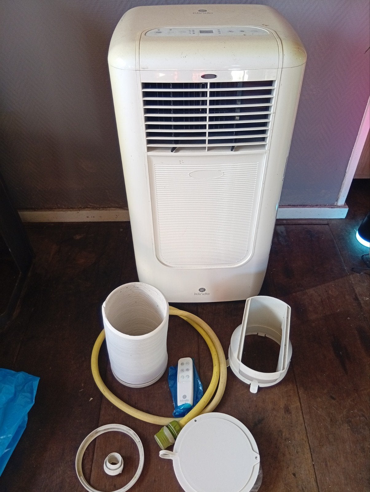 Klindo Mobiele Airco met Afstandsbediening en Accessoires, Ophalen, Gebruikt, Minder dan 60 m³, 3 snelheden of meer