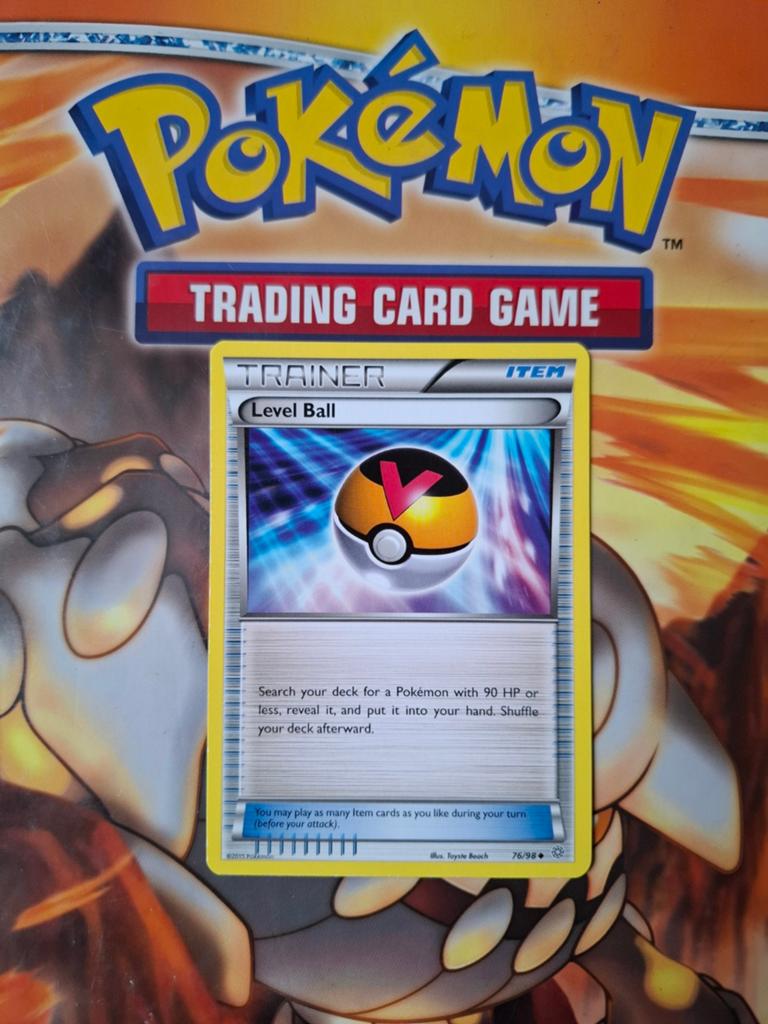 Level ball 76/98 XY Ancient Origins pokemon kaart nm, Ophalen of Verzenden, Zo goed als nieuw, Losse kaart