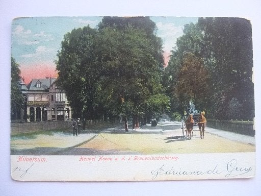 P291 Hilversum - Huevelhoeve 's-Gravenlandscheweg - 1905, Verzenden, Voor 1920, Gelopen, Noord-Holland