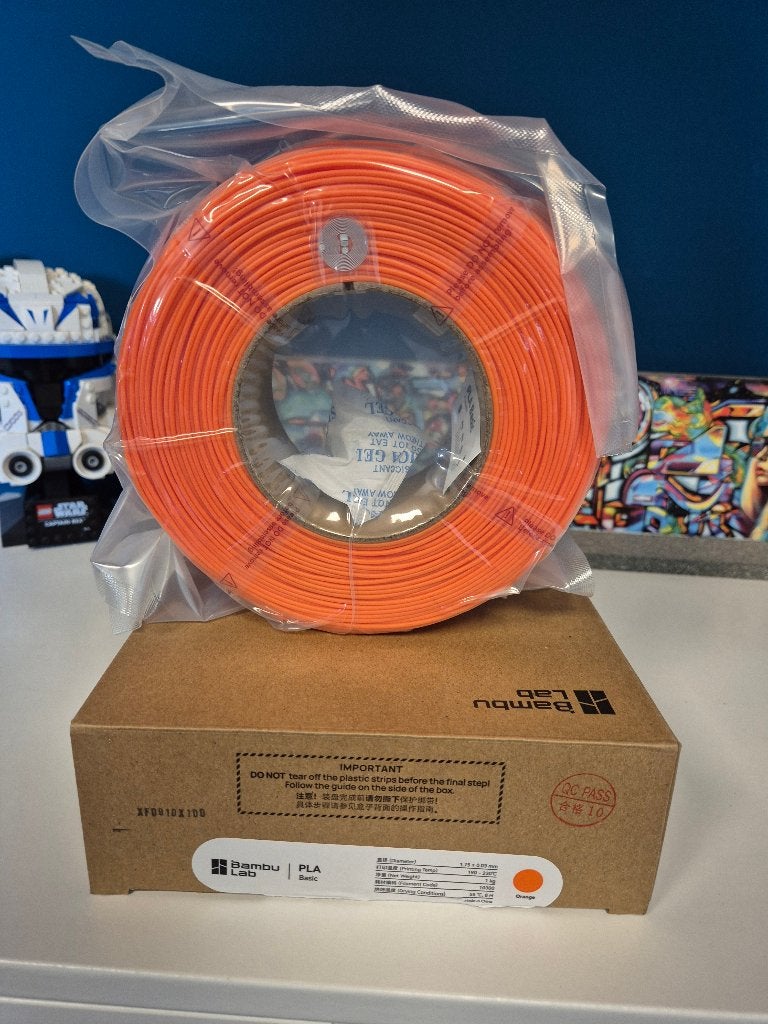 Bambu Lab PLA basic refill - Orange (1kg), Verzenden, Nieuw, Filamentrollen