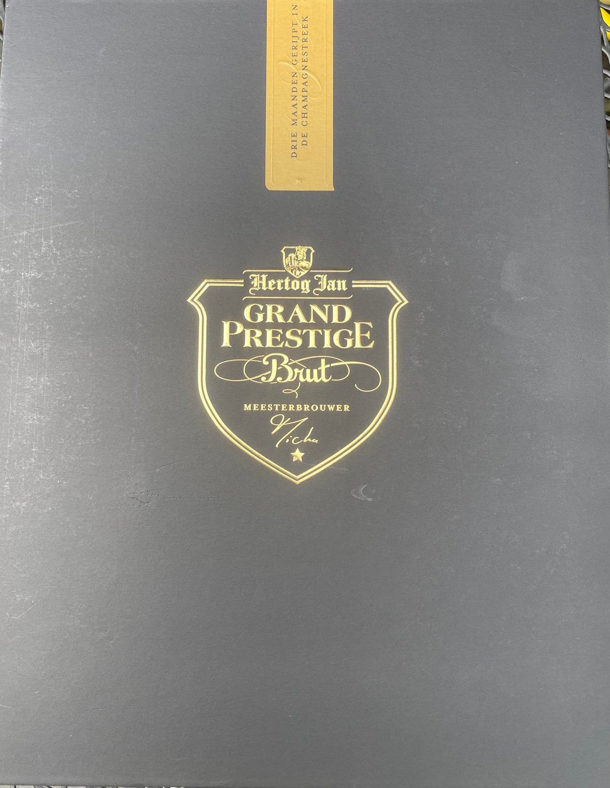Hertog Jan Grand Prestige Brut met 2 glazen 2023, Ophalen of Verzenden, Nieuw, Flesje(s), Hertog Jan