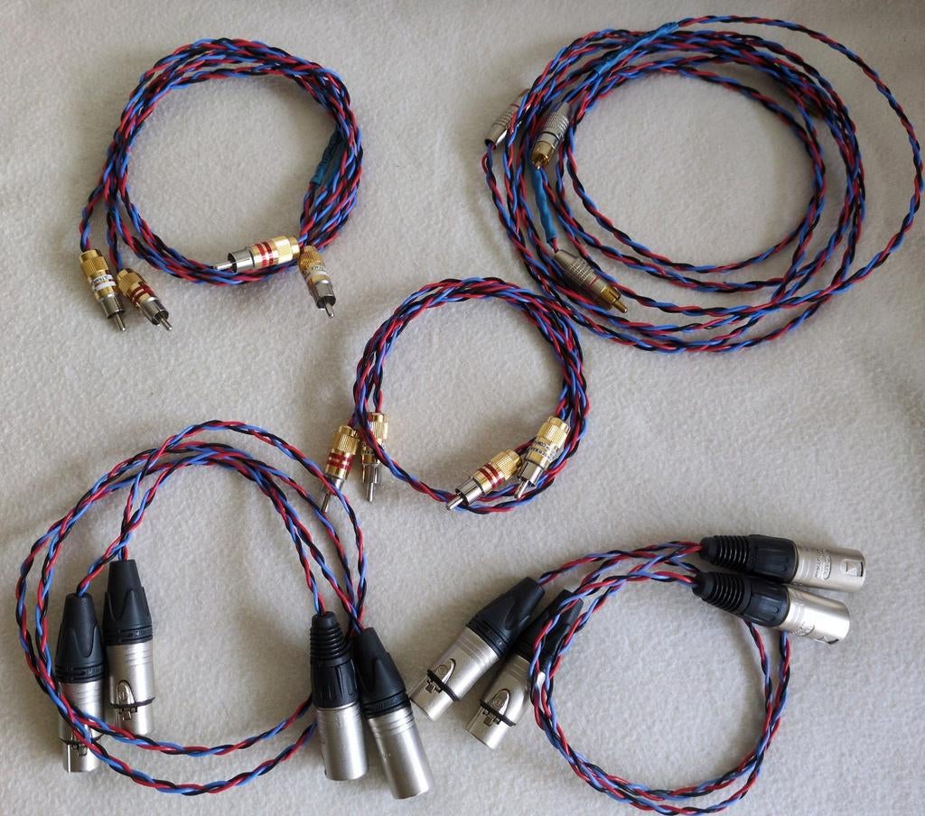 Diverse interlink sets Kimber PBJ met RCA en XLR, Ophalen of Verzenden, Gebruikt, Minder dan 2 meter, Interlink-kabel