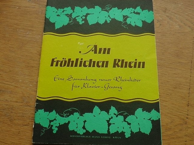 Am fröhlichen Rhein - Liederen voor piano en zang, Muziek en Instrumenten, Bladmuziek, Piano, Gebruikt, Ophalen of Verzenden, Thema
