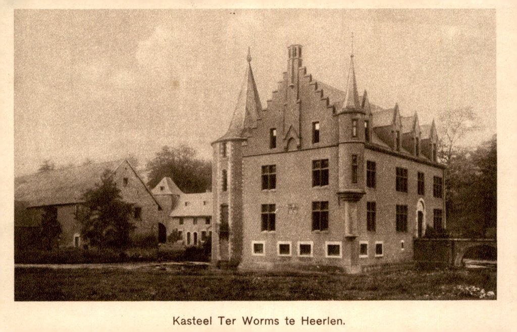 Heerlen Kasteel Ter Worms # 927, Ophalen of Verzenden, Voor 1920, Gelopen, Limburg