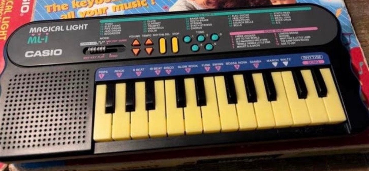 Casio Magical Light ML-1 Keyboard met doos, Ophalen of Verzenden, Gebruikt, Overige aantallen, Casio