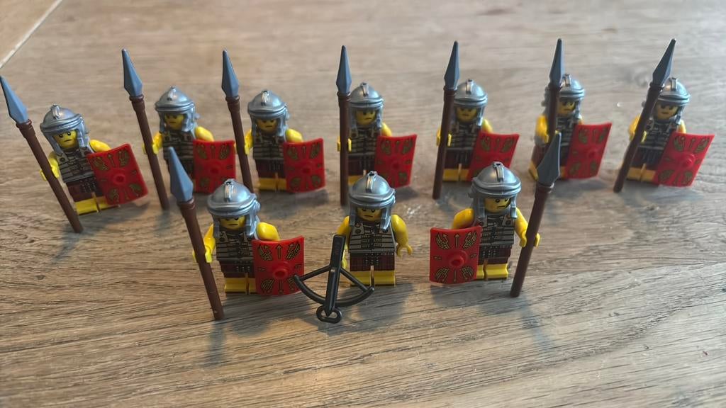 Romeins Lego leger met wapens (geen originele lego), Kinderen en Baby's, Speelgoed | Duplo en Lego, Ophalen, Lego, Zo goed als nieuw