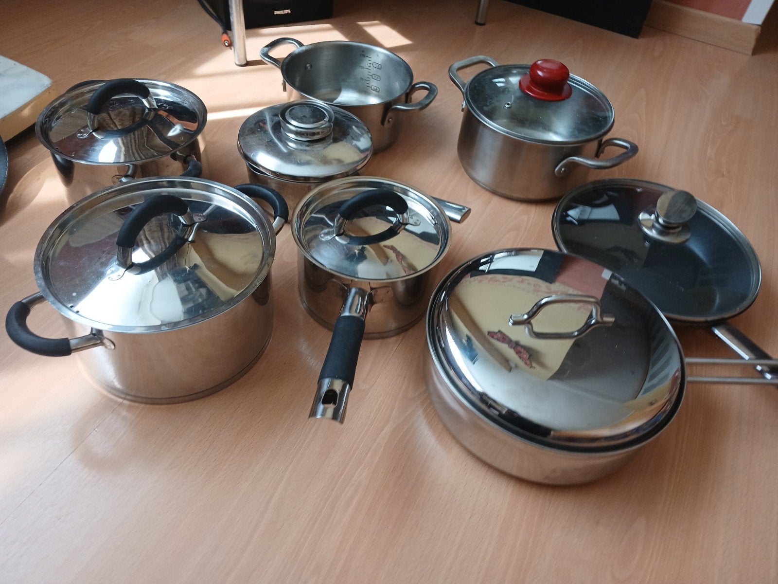 Pannenset, suiker- en melkset, melkkookpan, eierdop, kan etc, Ophalen of Verzenden