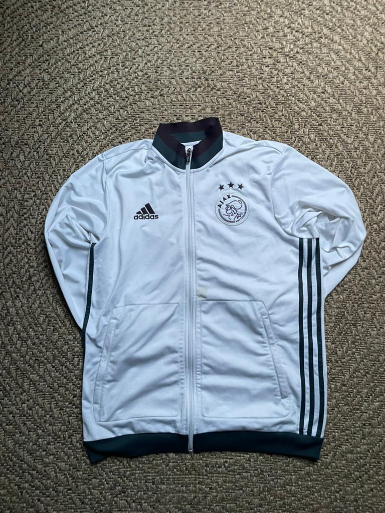 Adidas Ajax Amsterdam Trainingsjack 2016/2017 - Maat L, Maat 52/54 (L), Wit, Ophalen of Verzenden, Voetbal