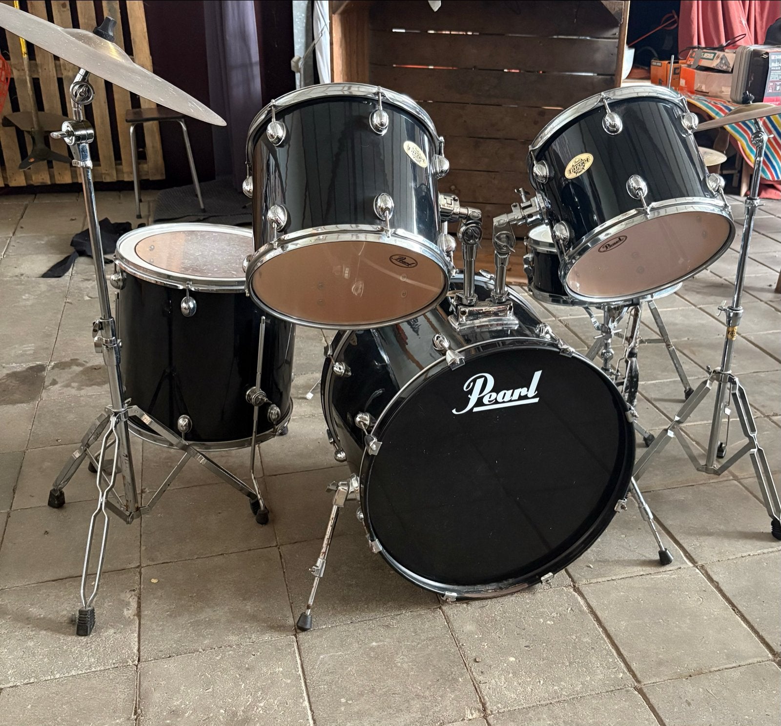 Pearl drumstel, Ophalen, Gebruikt, Pearl