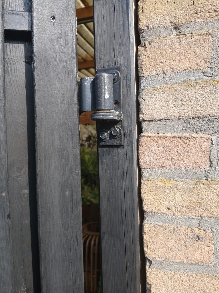 Grote poort tuin deur, Ophalen, Hout