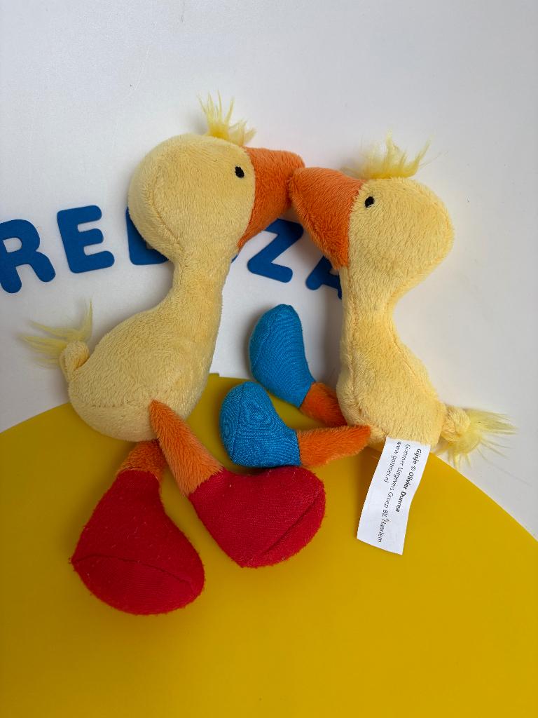 K1295 Gonnie en Gijsje eend eendjes, Kinderen en Baby's, Speelgoed | Knuffels en Pluche, Ophalen of Verzenden, Zo goed als nieuw