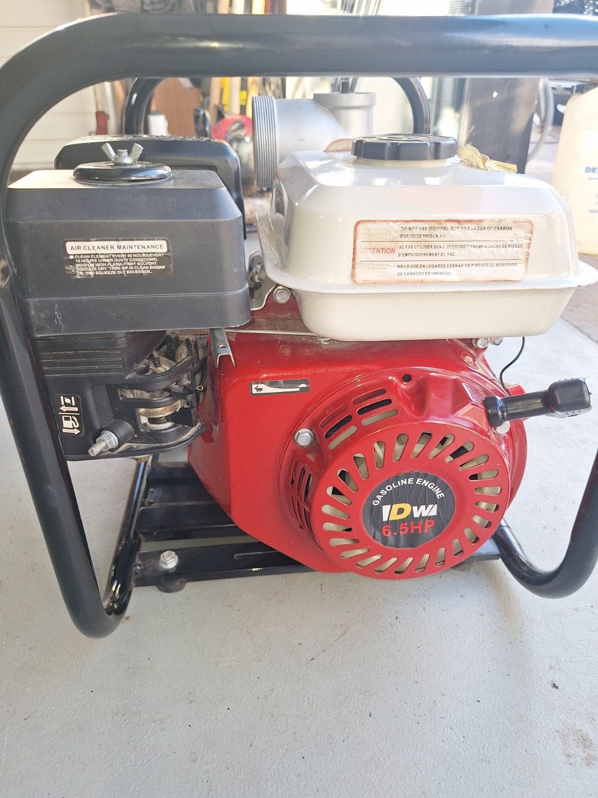 Sterke 4-takt waterpomp 6.5 pk, Ophalen, Zo goed als nieuw, Benzinemotor, 1800 rpm of meer