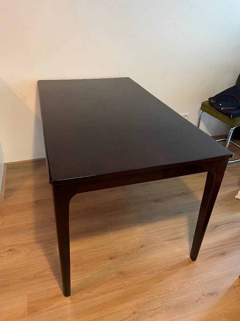 mahoniehout eettafel 140x80cm, Ophalen, Gebruikt, 100 tot 150 cm, 50 tot 100 cm