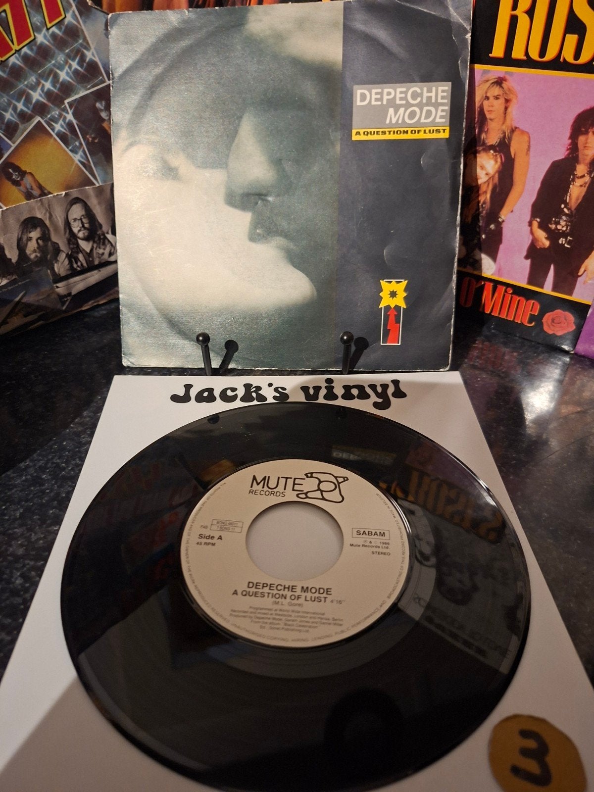 Depeche Mode - A Question of Lust (7 inch vinyl single)1986, Gebruikt, 7 inch, Ophalen of Verzenden, Fotohoes