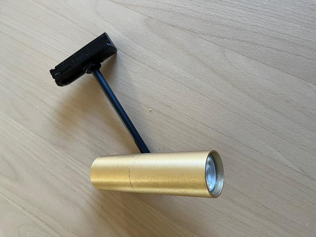 Spotjes op rail, Huis en Inrichting, Lampen | Spots, Ophalen, Metaal of Aluminium, Zo goed als nieuw, Modern
