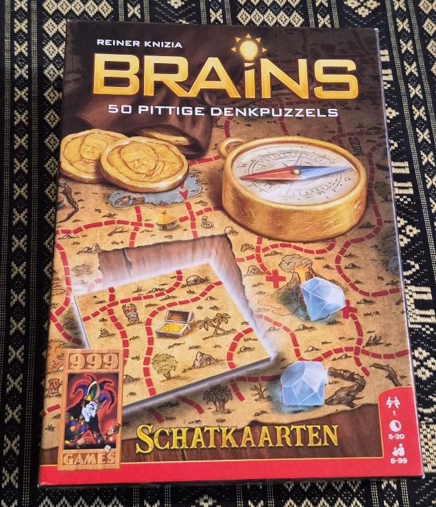 Brains Schatkaarten spel van 999 Games, Een of twee spelers, Ophalen of Verzenden, Zo goed als nieuw