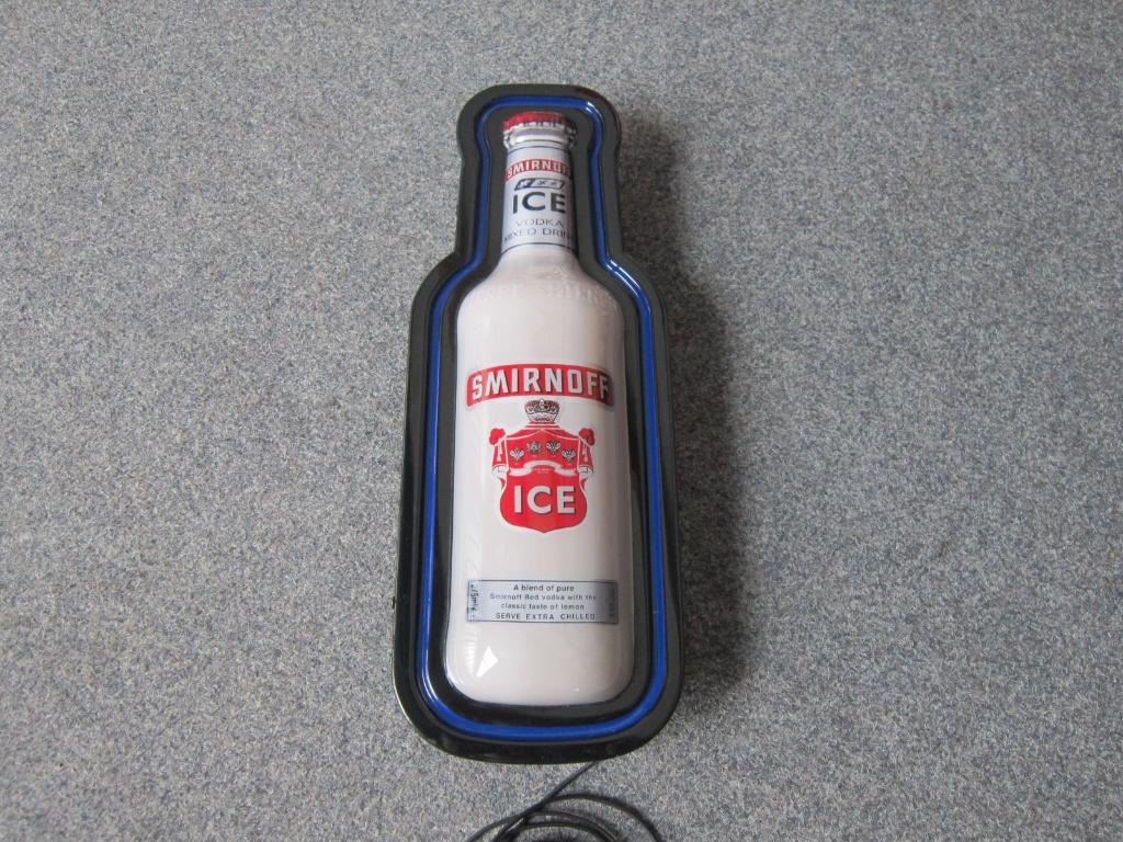 SMIRNOFF LAMP LICHTRECLAME, Ophalen, Zo goed als nieuw, Lichtbak of (neon) lamp
