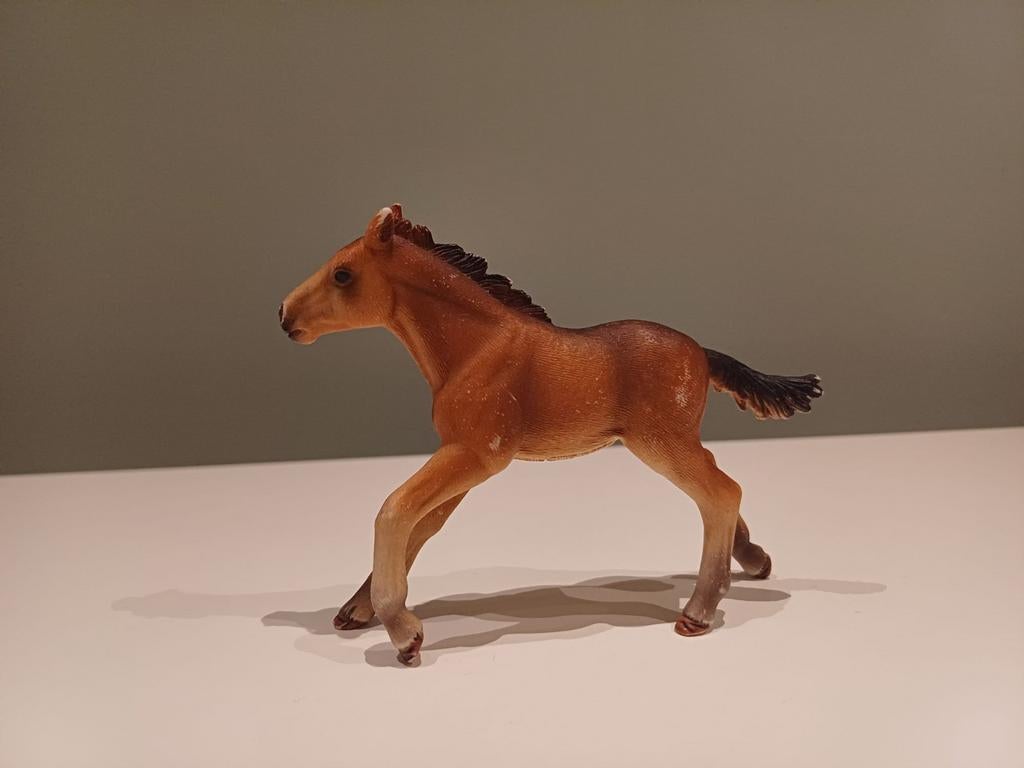 Schleich veulen 13807 mustang, Verzamelen, Dierenverzamelingen, Ophalen of Verzenden, Zo goed als nieuw, Paard, Beeldje of Figuurtje