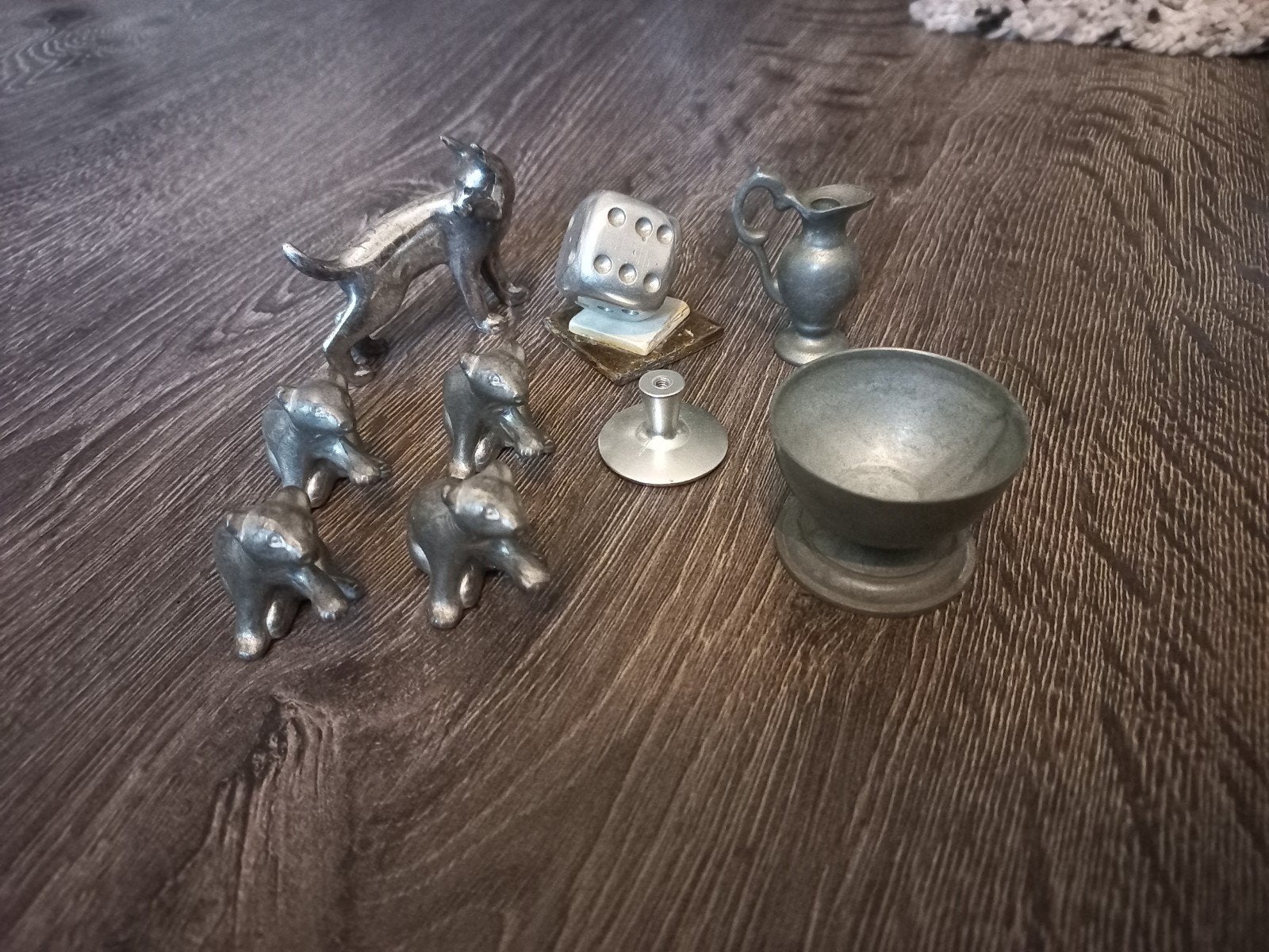 Set van tinnen beeldjes en miniaturen, Antiek en Kunst, Antiek | Tin, Ophalen of Verzenden