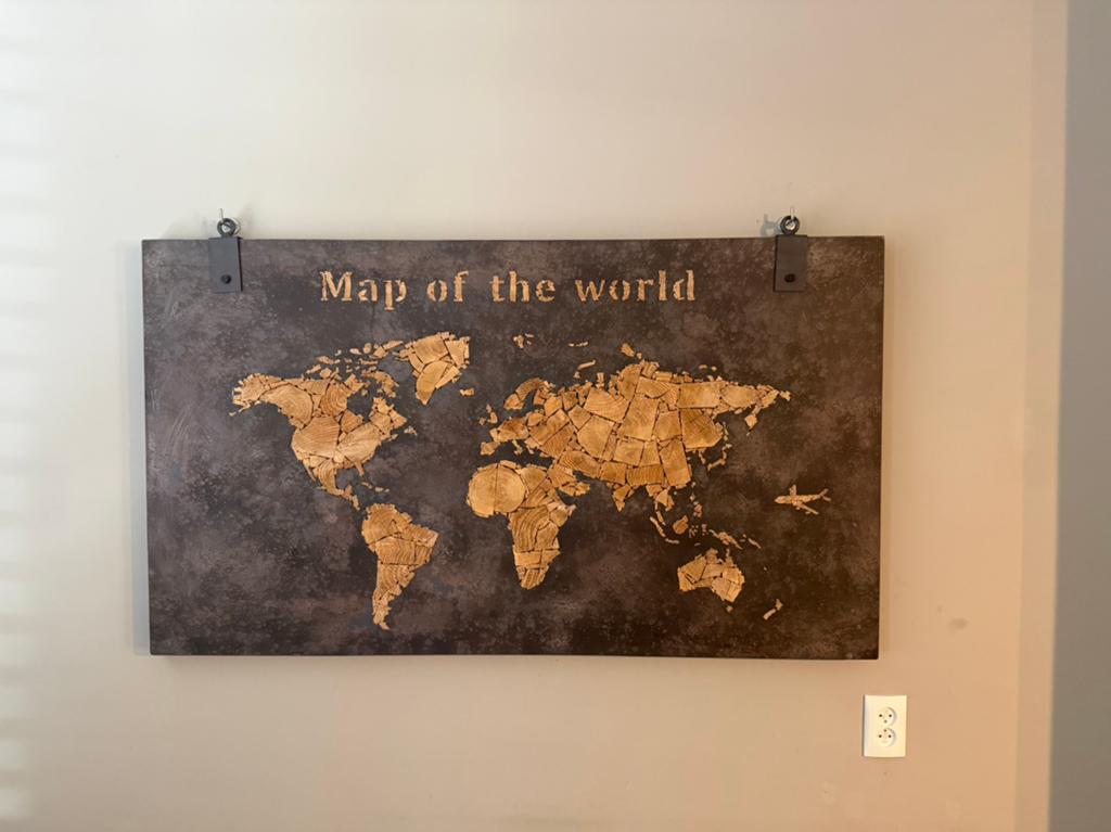 Map of the world, Huis en Inrichting, Ophalen, Zo goed als nieuw