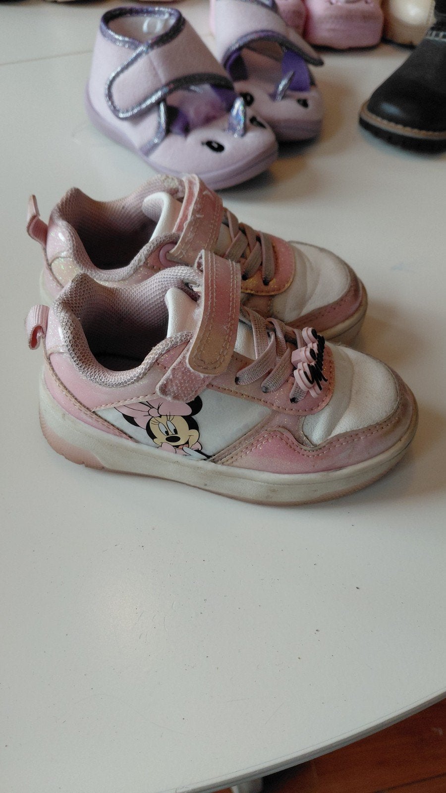 minnie mouse schoentjes maat 21 of 22, Ophalen, Gebruikt, Meisje, Schoentjes