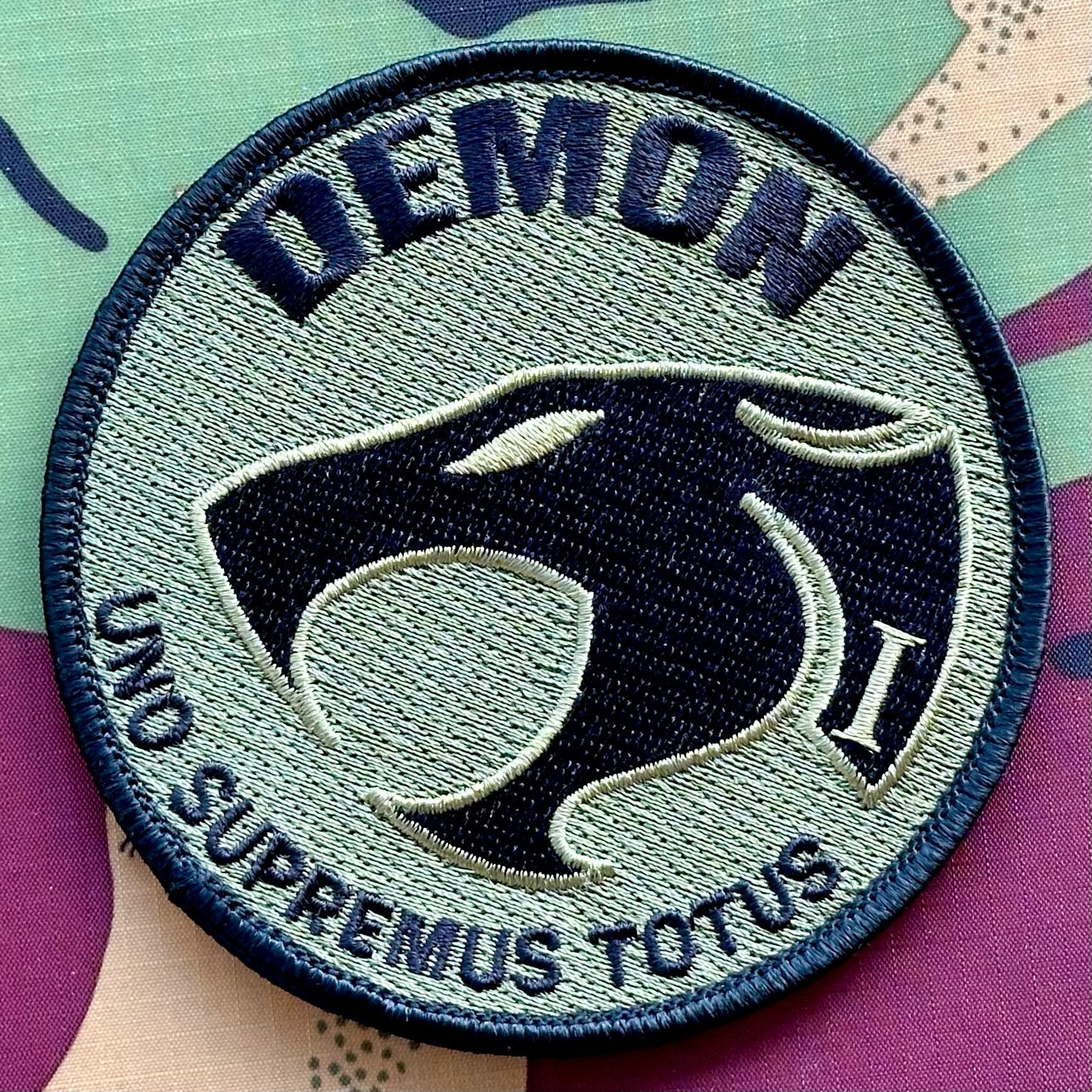 Patch RNLAF 300 SQN Demon, Ophalen of Verzenden, Luchtmacht, Nederland, Embleem of Badge