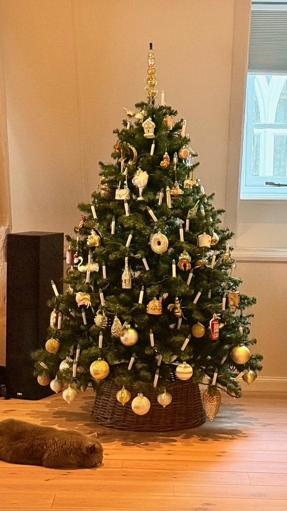 Triumph Tree Grossglockner kunstkerstboom, Ophalen, Gebruikt