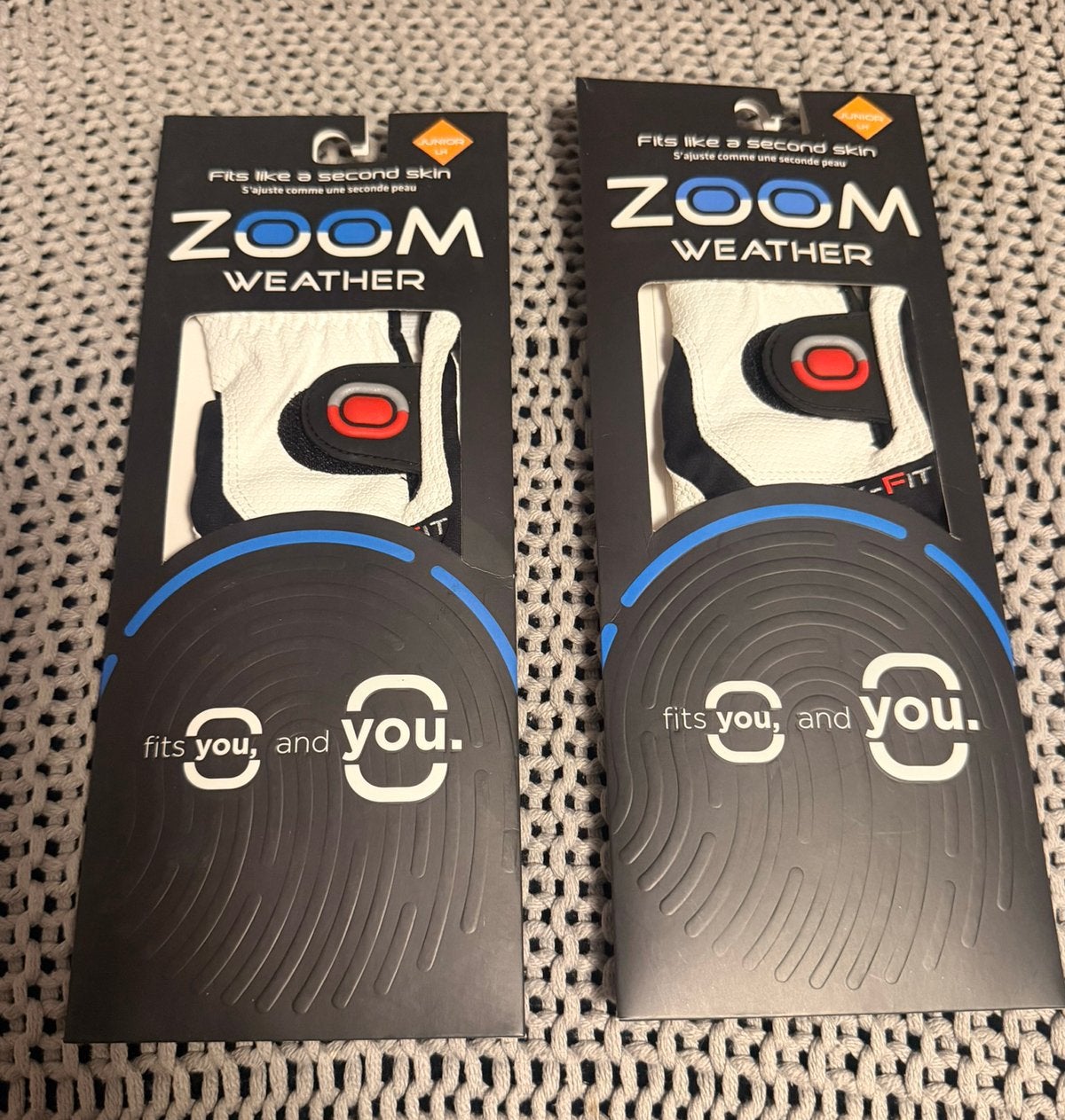 2 NIEUWE ZOOM WEATHER GOLFHANDSCHOENEN  - JUNIOR, Sport en Fitness, Golf, Ophalen, Nieuw, Bal(len)