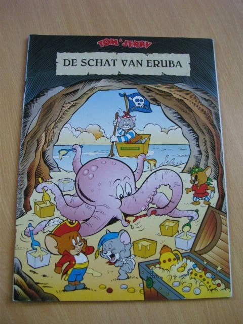 Tom & Jerry, De schat van Eruba, uitgave Eru smeerkaas, Boeken, Eén stripboek, Ophalen of Verzenden, Zo goed als nieuw