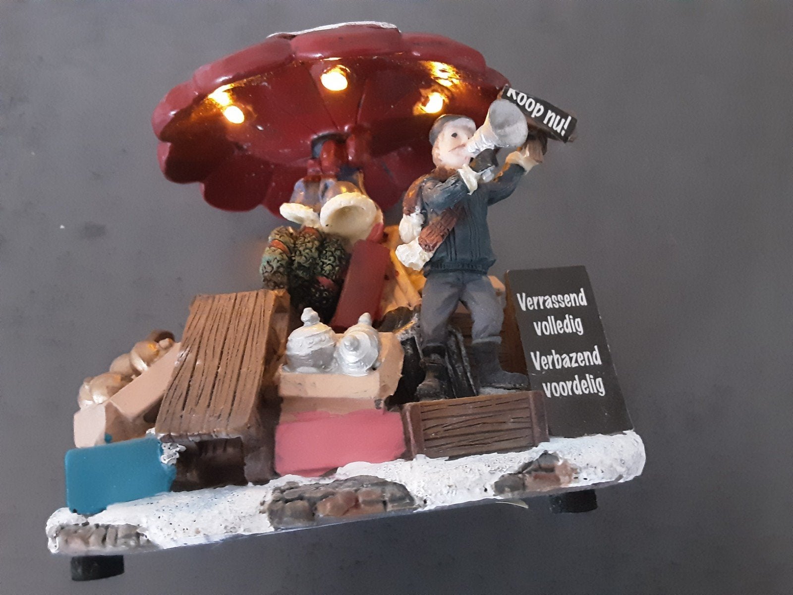 Typisch Hollands Curiosa kraam kerstdorp kersthuisje, Diversen, Ophalen of Verzenden